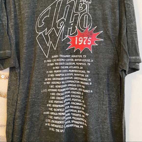 THE WHO Burnout 1975 Retro Vintage Style Band Tee - Picture 5 of 6